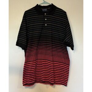 Como Sport Polo Shirt Men's Large Made In Italy 100% Cotton Italian Crazy Colors